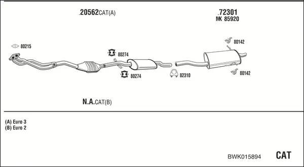 Изпускателна система WALKER              