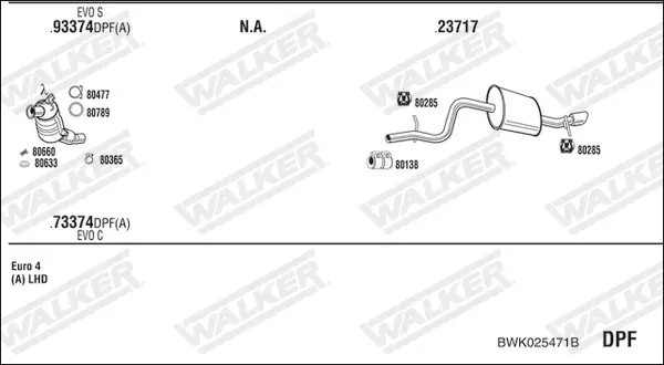 Изпускателна система WALKER              