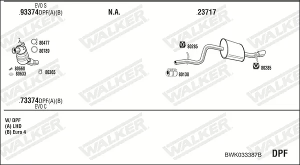 Изпускателна система WALKER              