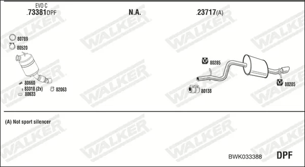 Изпускателна система WALKER              