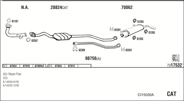 Изпускателна система WALKER              