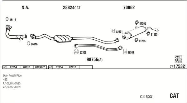 Изпускателна система WALKER              