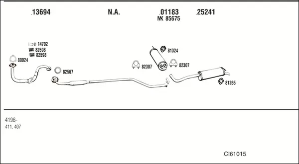 Изпускателна система WALKER              