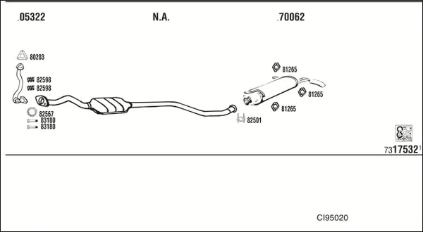 Изпускателна система WALKER              