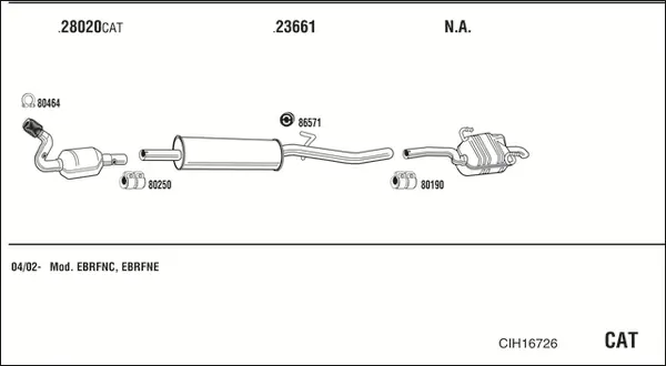 Изпускателна система WALKER              