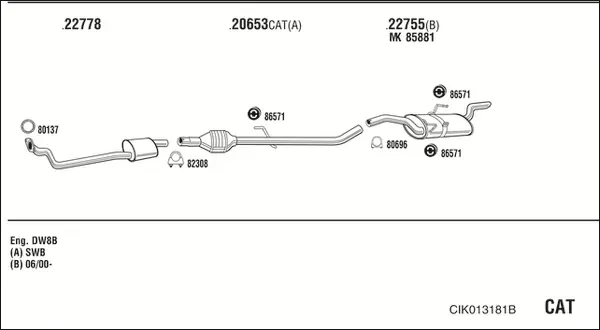 Изпускателна система WALKER              