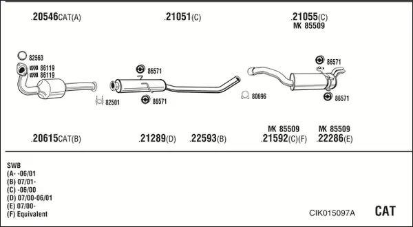 Изпускателна система WALKER              