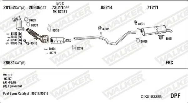Изпускателна система WALKER              
