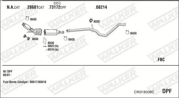 Изпускателна система WALKER              