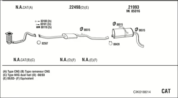 Изпускателна система WALKER              