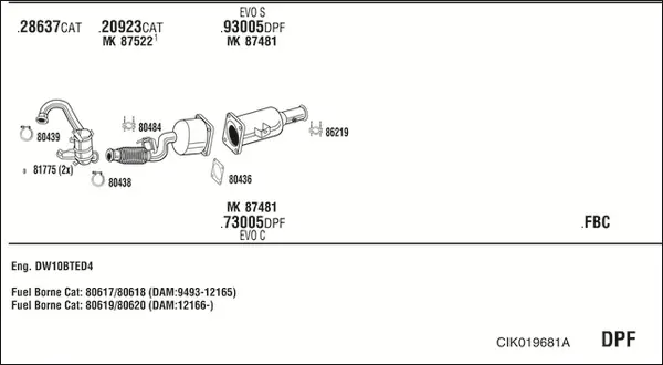 Изпускателна система WALKER              