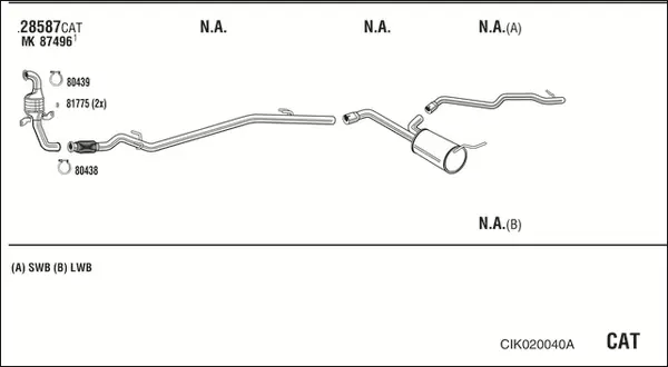Изпускателна система WALKER              