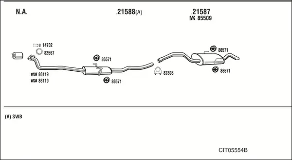 Изпускателна система WALKER              