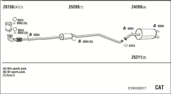 Изпускателна система WALKER              
