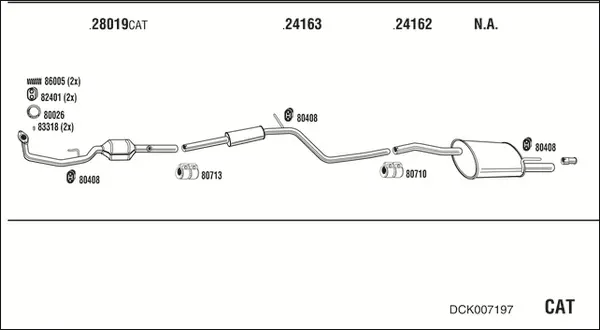 Изпускателна система WALKER              