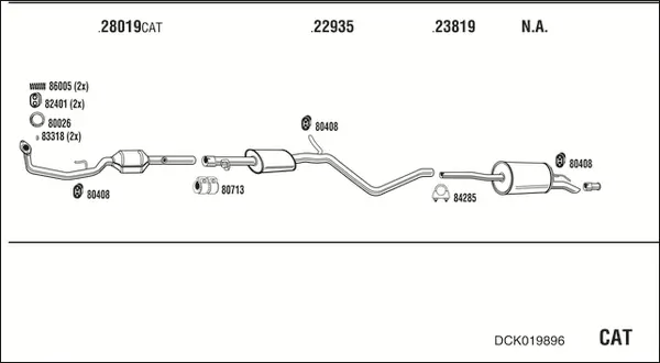 Изпускателна система WALKER              