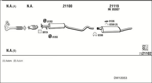 Изпускателна система WALKER              