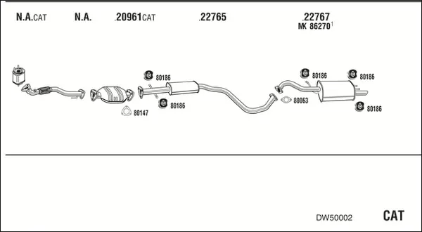 Изпускателна система WALKER              