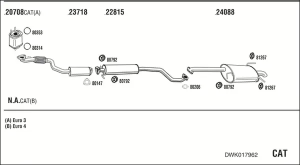 Изпускателна система WALKER              