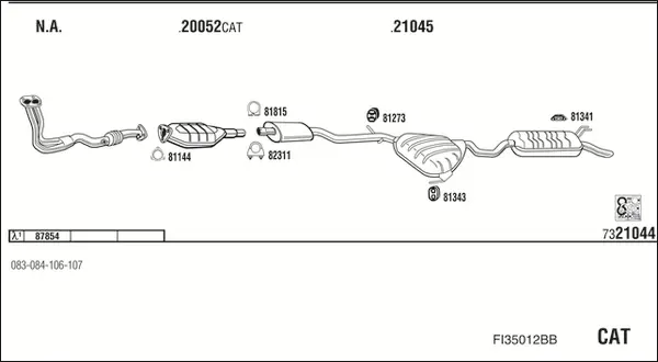 Изпускателна система WALKER              