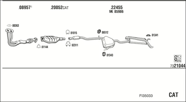 Изпускателна система WALKER              