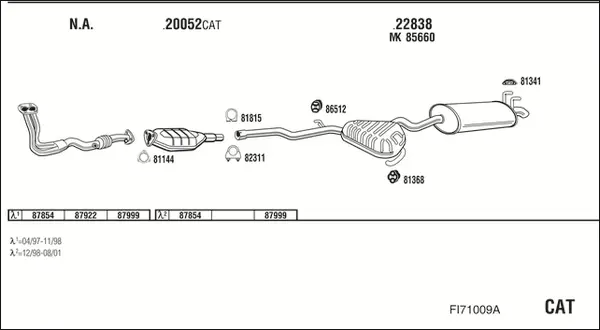 Изпускателна система WALKER              