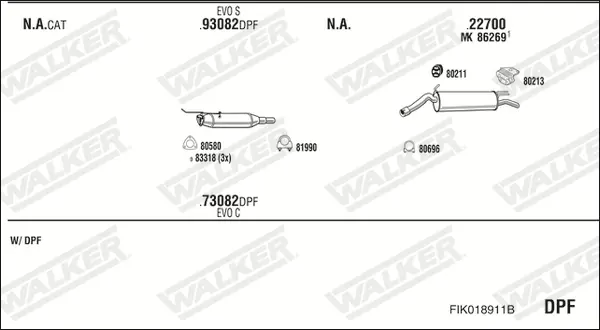 Изпускателна система WALKER              