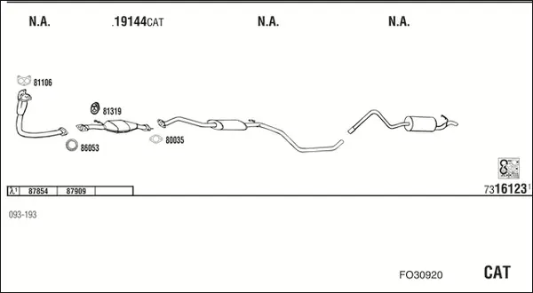 Изпускателна система WALKER              