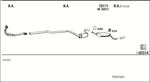Изпускателна система WALKER              