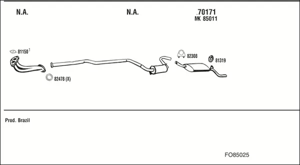 Изпускателна система WALKER              