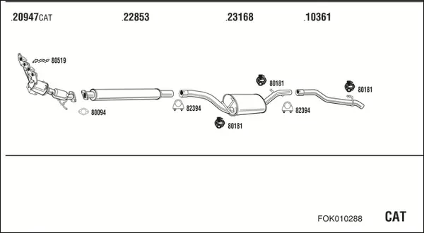 Изпускателна система WALKER              