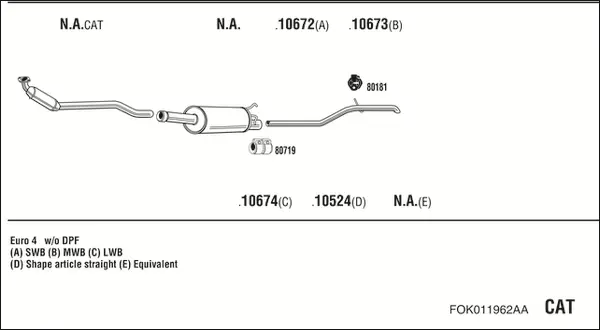 Изпускателна система WALKER              