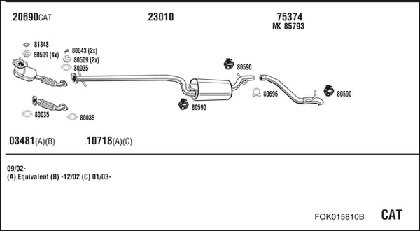 Изпускателна система WALKER              