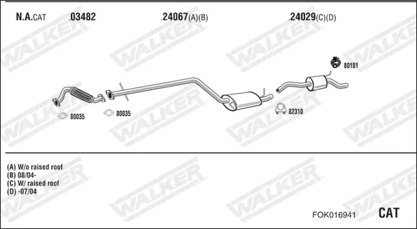 Изпускателна система WALKER              