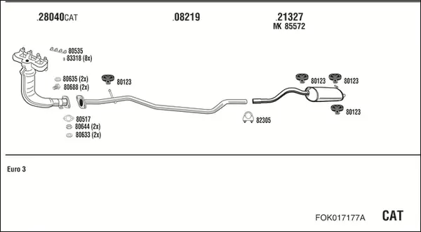 Изпускателна система WALKER              