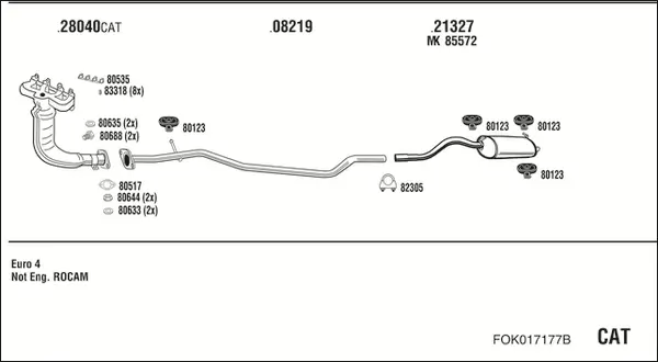 Изпускателна система WALKER              