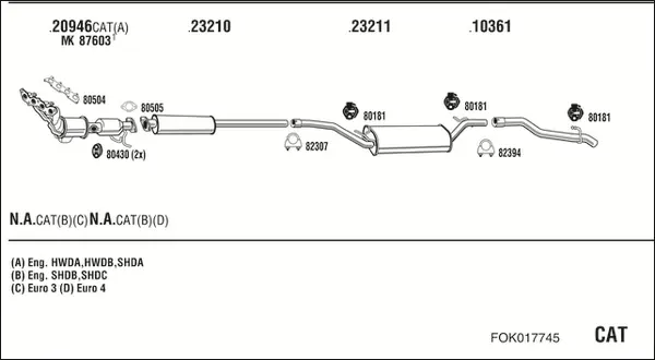 Изпускателна система WALKER              