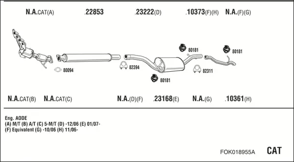Изпускателна система WALKER              