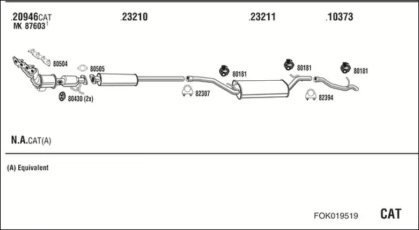 Изпускателна система WALKER              