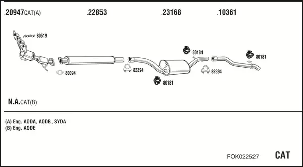 Изпускателна система WALKER              