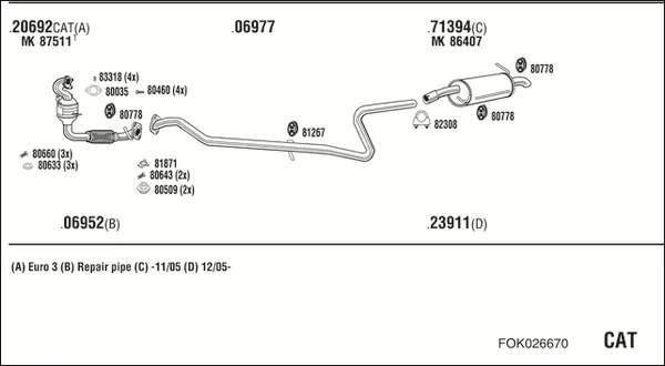Изпускателна система WALKER              