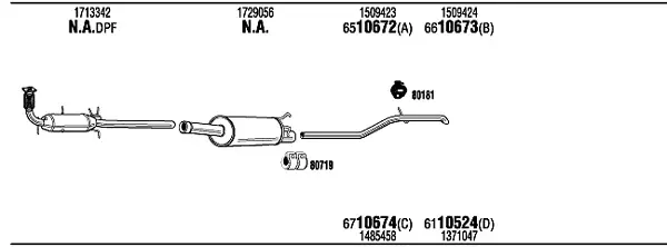 Изпускателна система WALKER              