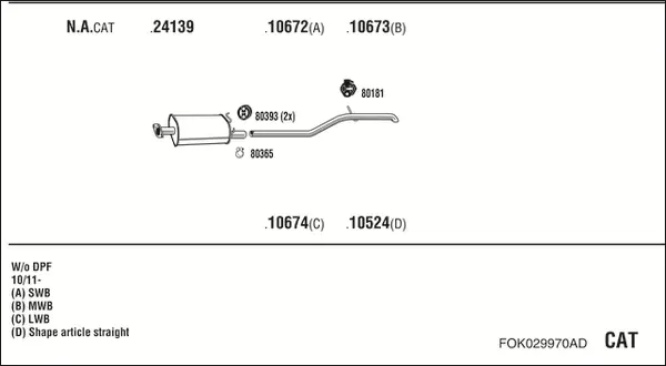 Изпускателна система WALKER              