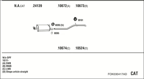 Изпускателна система WALKER              