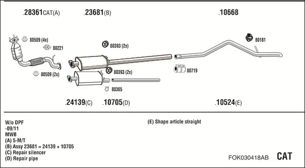 Изпускателна система WALKER              