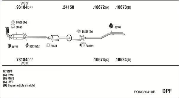 Изпускателна система WALKER              
