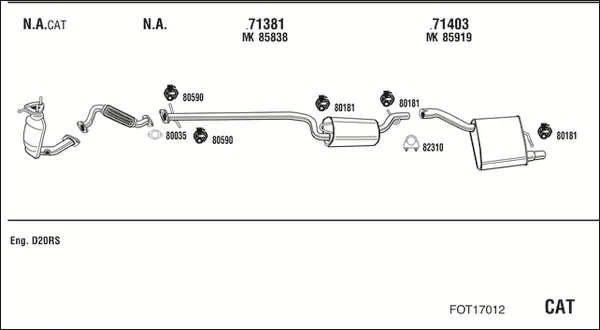 Изпускателна система WALKER              