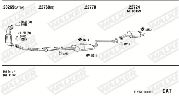 Изпускателна система WALKER              