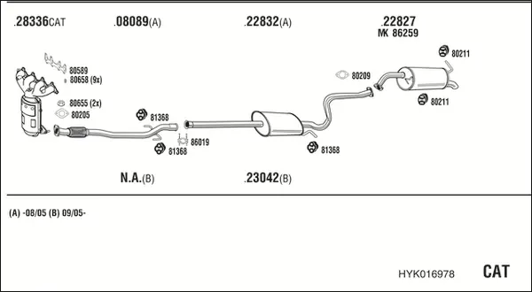 Изпускателна система WALKER              