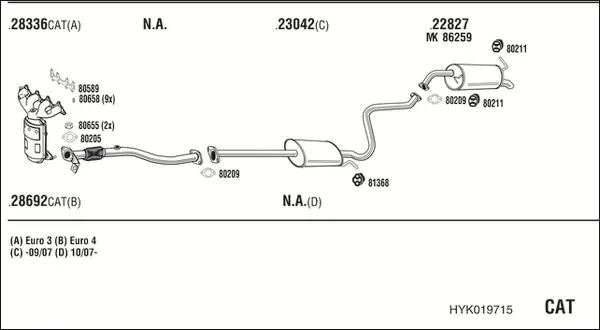 Изпускателна система WALKER              